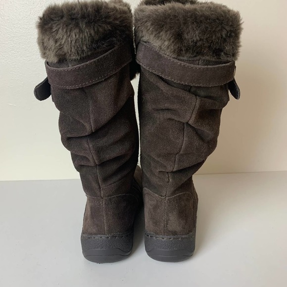 Naturalizer Womens Faux Fur Lined Side Zip Brown Suede Boots Size 7.5 - Picture 10 of 12